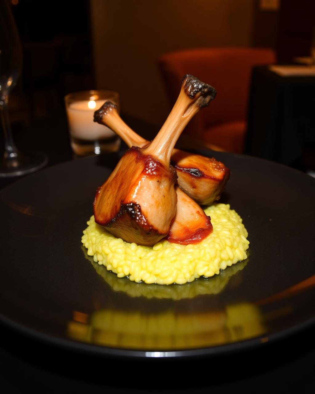 Chef's special: Osso Buco with saffron risotto